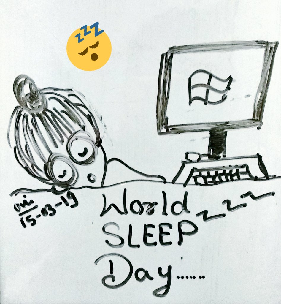 😴💤 #WallDrawing #WorldSleepDay