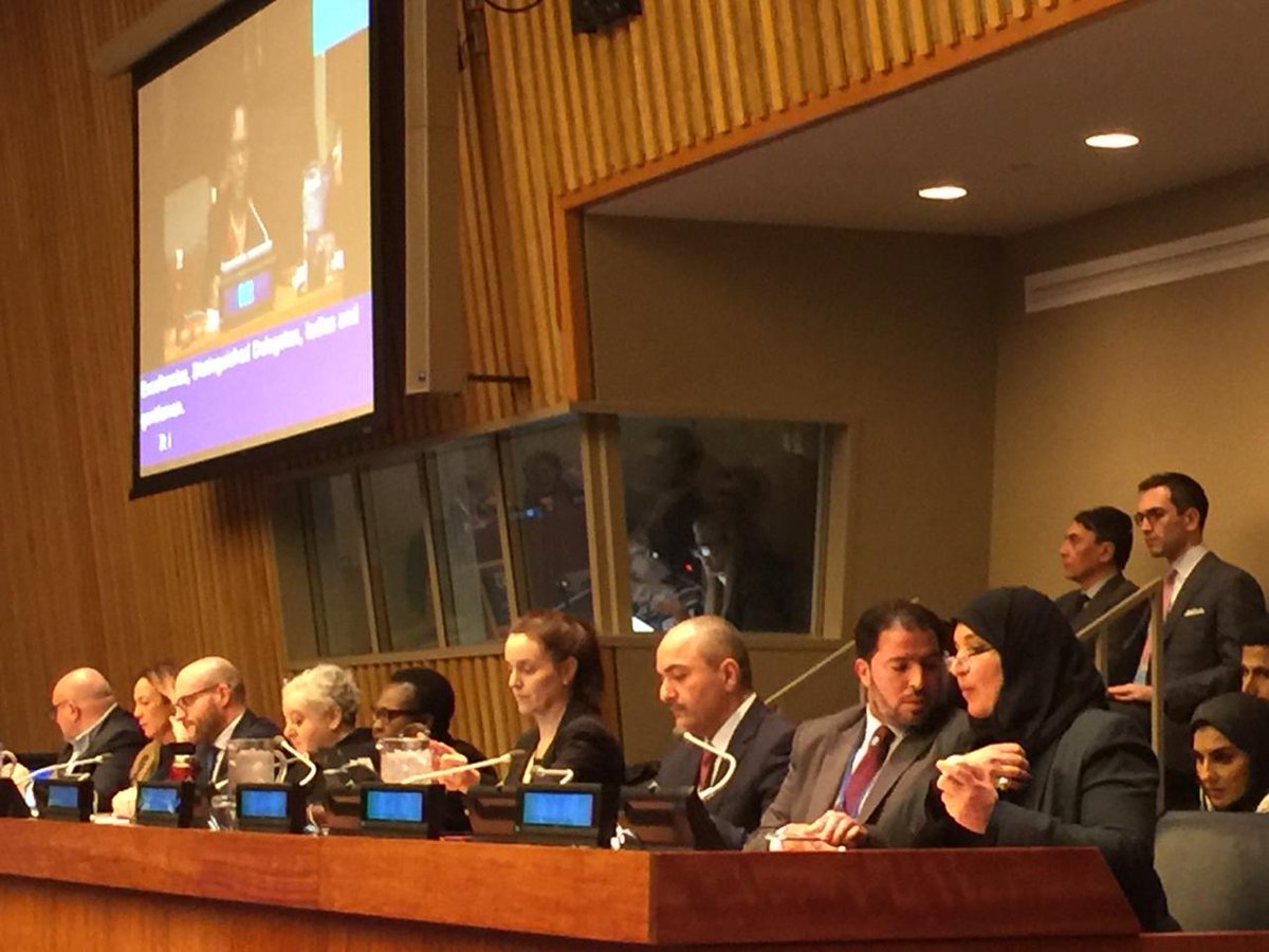 The session on Women Empowerment &amp; link to Sustainable Development. Session chaired by Amb. Koki Muli Grignon.