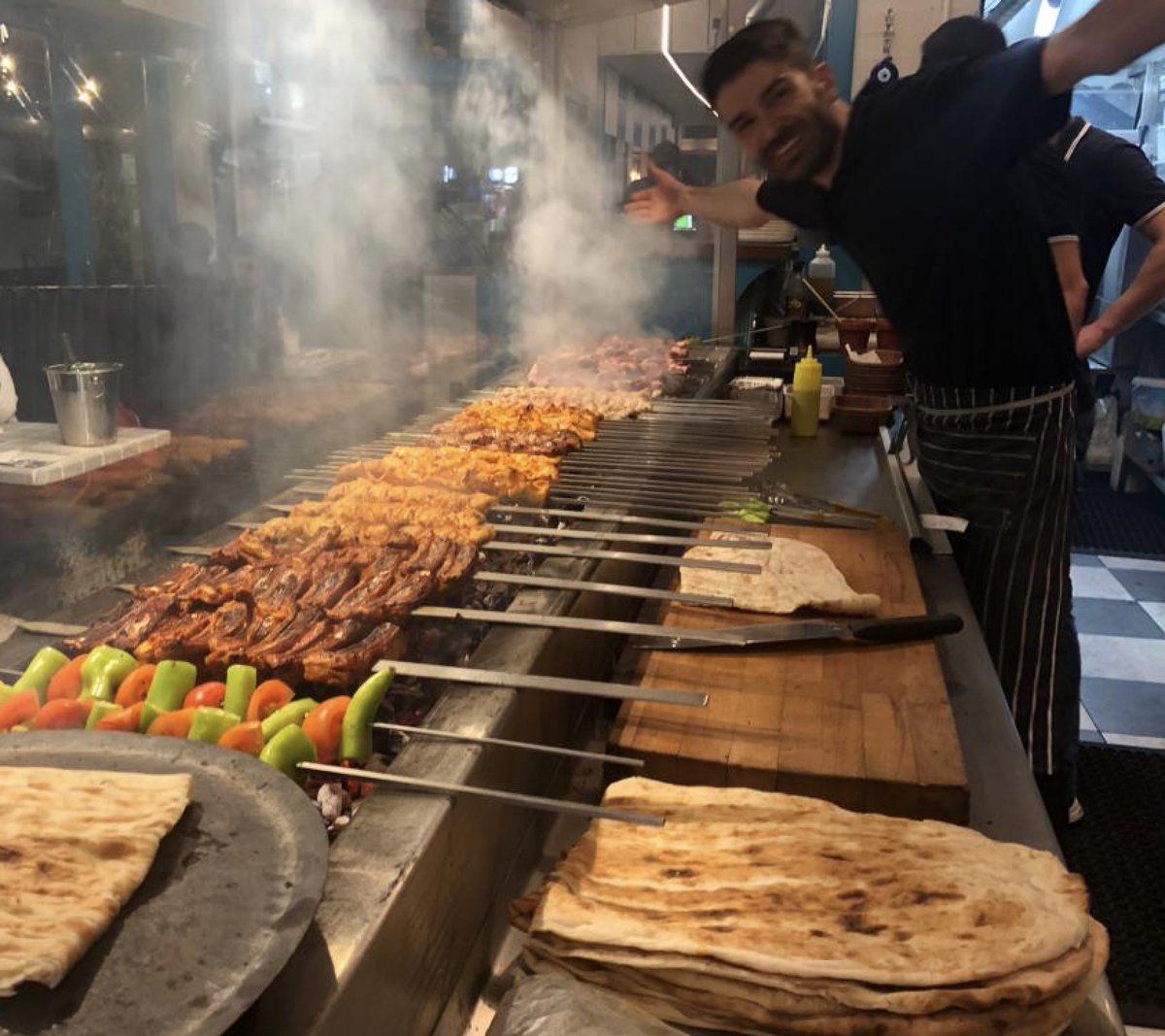 It's Friday! In celebration of #RedNoseDay2019 drop in for a Platter for Two or Four this lunchtime #kebab #BBQ #karbonbbq #QueensPark