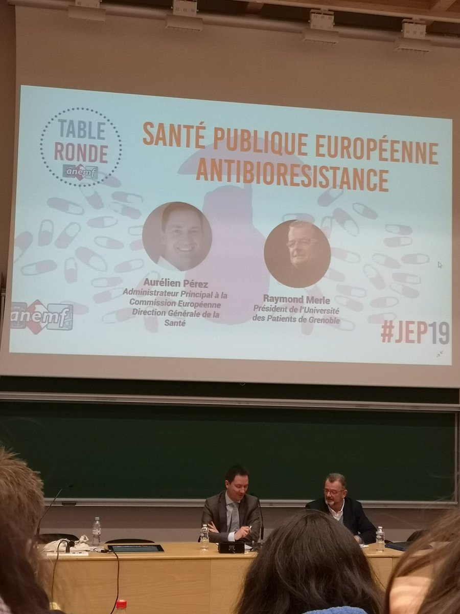 VPReprezACT's tweet photo. Table ronde aux #JEP19 : Santé publique européenne et antibioresistance https://t.co/a3kU55zgxv