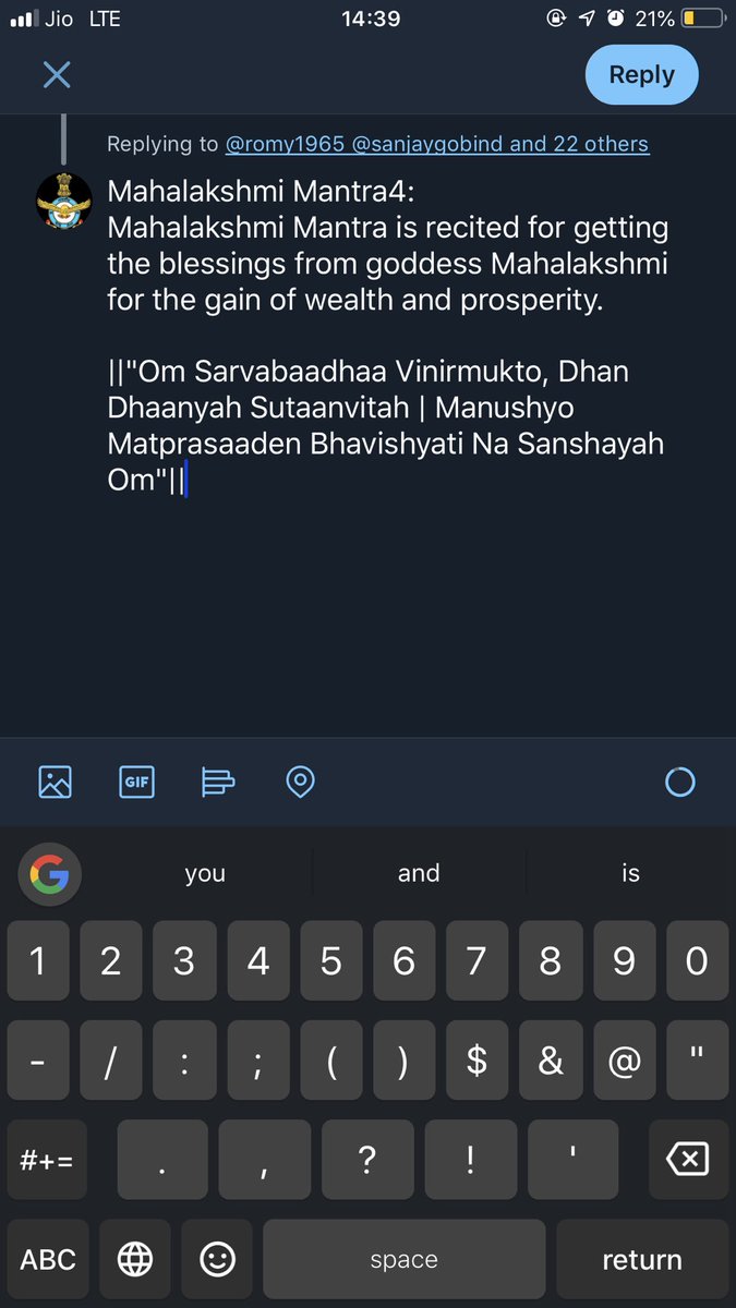 DIVYAAM_1979's tweet image. #HappyChantingLakshmiMantra🙏🙏 #Slide1👇👇 @DCSSN @defiantsunflowr @RAJIV1959 @Ashwita88 @DetheEshaSen @Babble524 @vinit_bjp @vineet_24 @CongressDahan @D_SHIVAIyer @surewrap @prettypadmaja @RohiniShah73 @Pepperm89283007 @Pratyangira1 @pralipta_ @1_kewal @PremlataAsopa @pkban