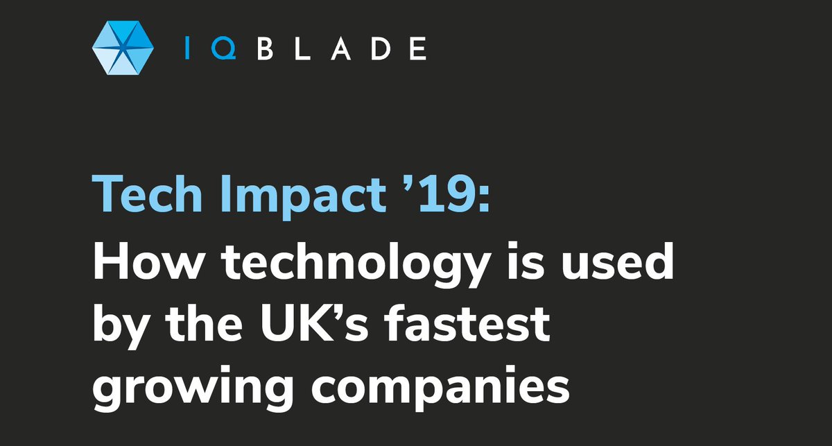 IQBlade (@iqblade) on Twitter photo We're pleased to have published our new report ‘Tech Impact ’19: How technology is used by the UK’s fastest growing businesses’, exploring what technologies drive growth and what impact they have for businesses. You can download the report here: hubs.ly/H0h12z00 We're pleased to have published our new report ‘Tech Impact ’19: How technology is used by the UK’s fastest growing businesses’, exploring what technologies drive growth and what impact they have for businesses. You can download the report here: hubs.ly/H0h12z00