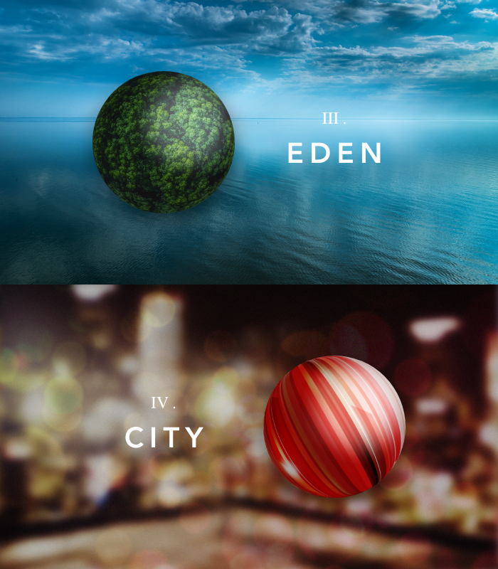 "Groundbreaking 2018" 2ndリリースのビジュアルを公開致します。

ーこれは夢か幻か、神秘に包まれた楽園が姿を現す「III. EDEN」

ー過去と未来が言葉を交わし、七色のネオンが輝き放つ「IV. CITY」

ちょうど24時間後、3/16(土) 19:00 アクセス解放です。お見逃しなく！

#GdbG