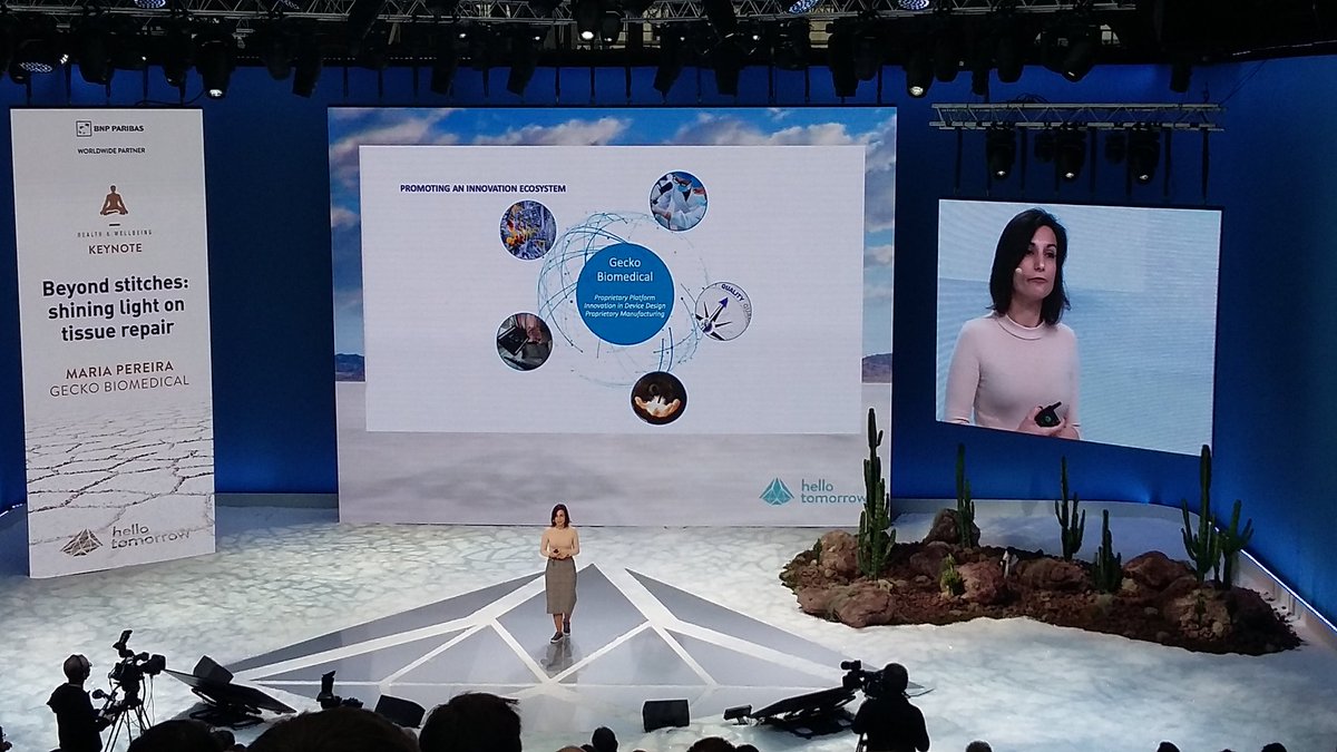 RVidal_IDF's tweet photo. Gecko biomedical, start-up francilienne issue de la recherche du MIT,  au coeur d'un écosystème d'innovation favorable en #iledefrance #HTSummit #geckobiomedical #smartregion #parisregion #capdecisif https://t.co/wiRMdPrk2j