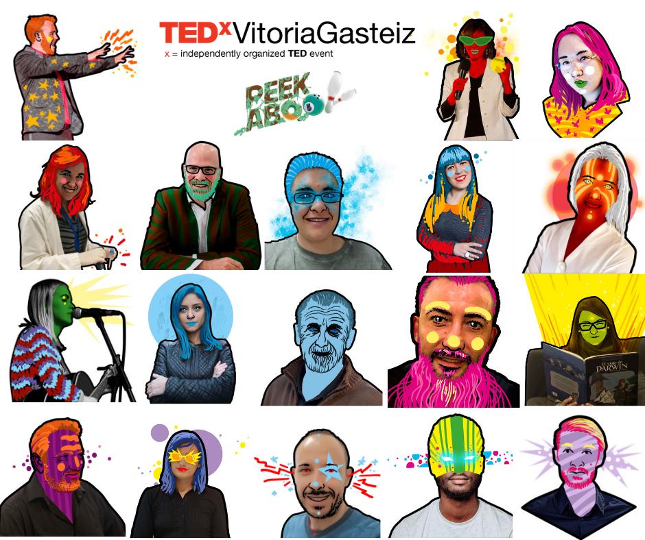 Nuestro elenco... a ver si notáis algo especial... #tedxvg #tedxvitoriagasteiz