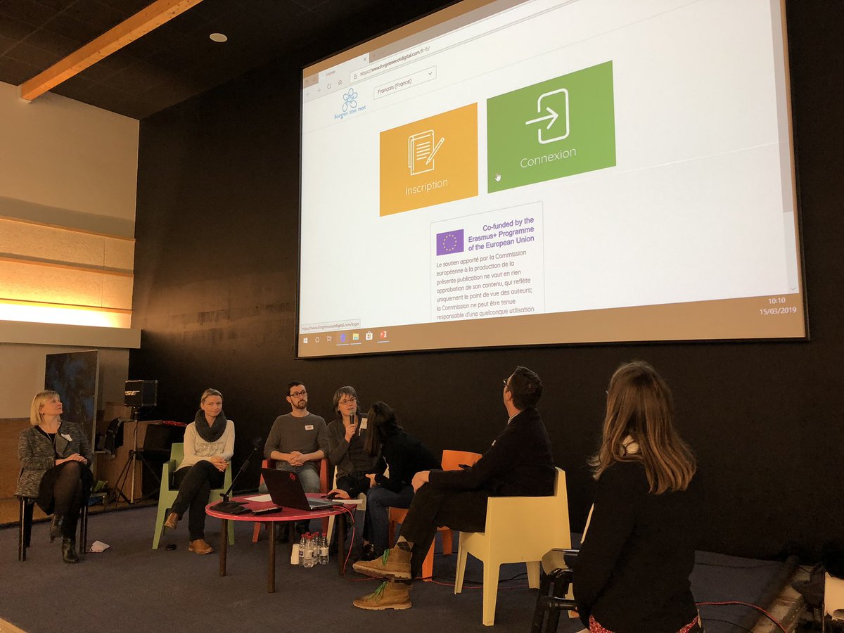 Superb set of presentations of our <a href="/Erasmus_Project/">Erasmus+ Projects</a> in Angoulême hosted by our French partner UDAF Charente forgetmenotdigital.com developing an online memory tool for  carers of dementia sufferers. @erasmusplusUK <a href="/ErasmusplusFR/">Agence Erasmus+ France / Education Formation</a>