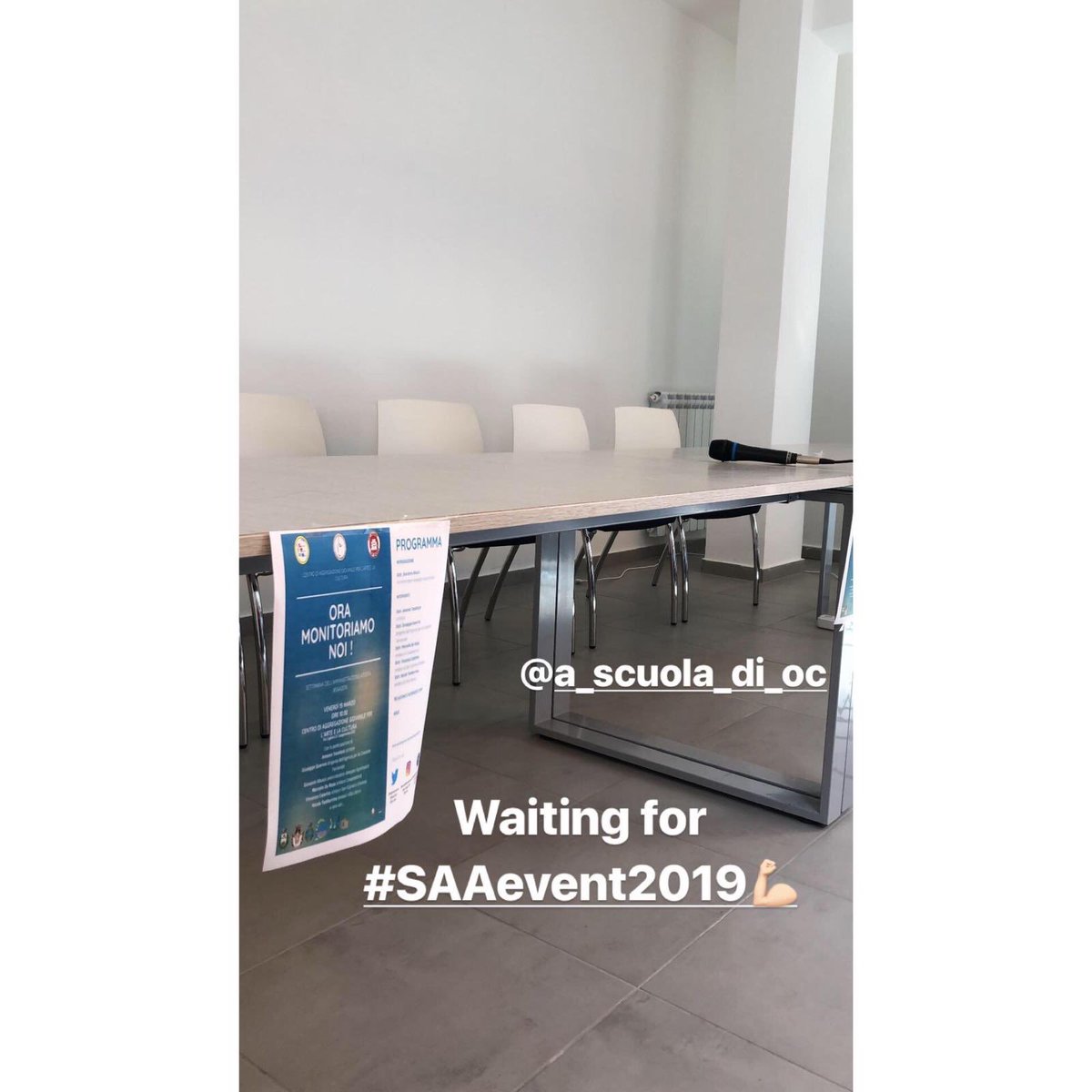 mworkerssecrets's tweet photo. mancano solo pochi minuti all’inizio dell’evento in occasione della #SAA ! #ASOC1819 #ascuoladiopencoesione https://t.co/klFqnRvxyV