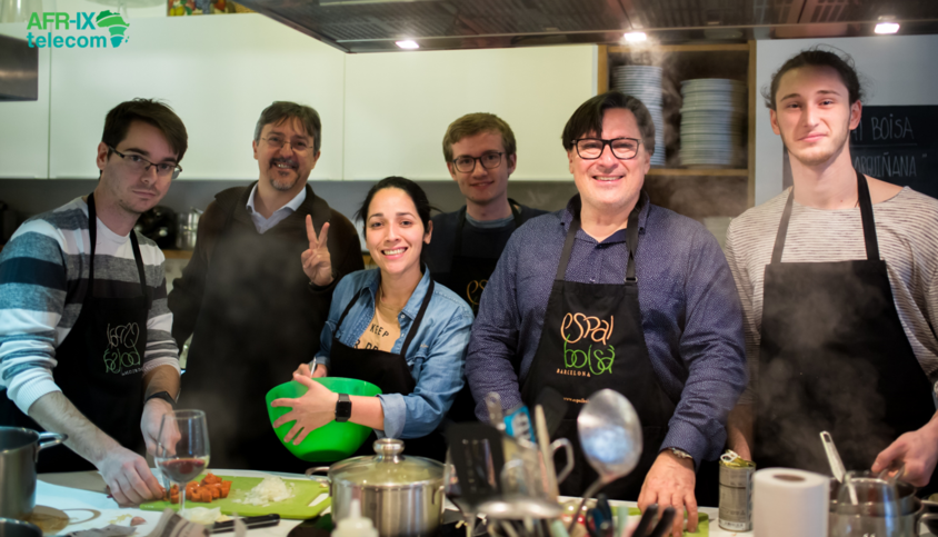 AFR_IXtelecom's tweet photo. Here at AFR-IX telecom, we encourage a collaborative working environment in and out of the office, and strongly believe that everyone brings their own talents to each project they work on. 
This is exactly what we all experienced at @EspaiBoisa https://t.co/vir0SC4HBX