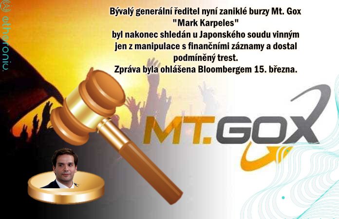 Japonský soud překvapivě rozhodl ve věci Marka Karpelese, generálního ředitele již zaniklé japonské burzy Mt. Gox. Ten byl osvobozen od většiny obvinění Tokyo okresním soudem 15. března.
ccn.com/newsflash-mt-g…