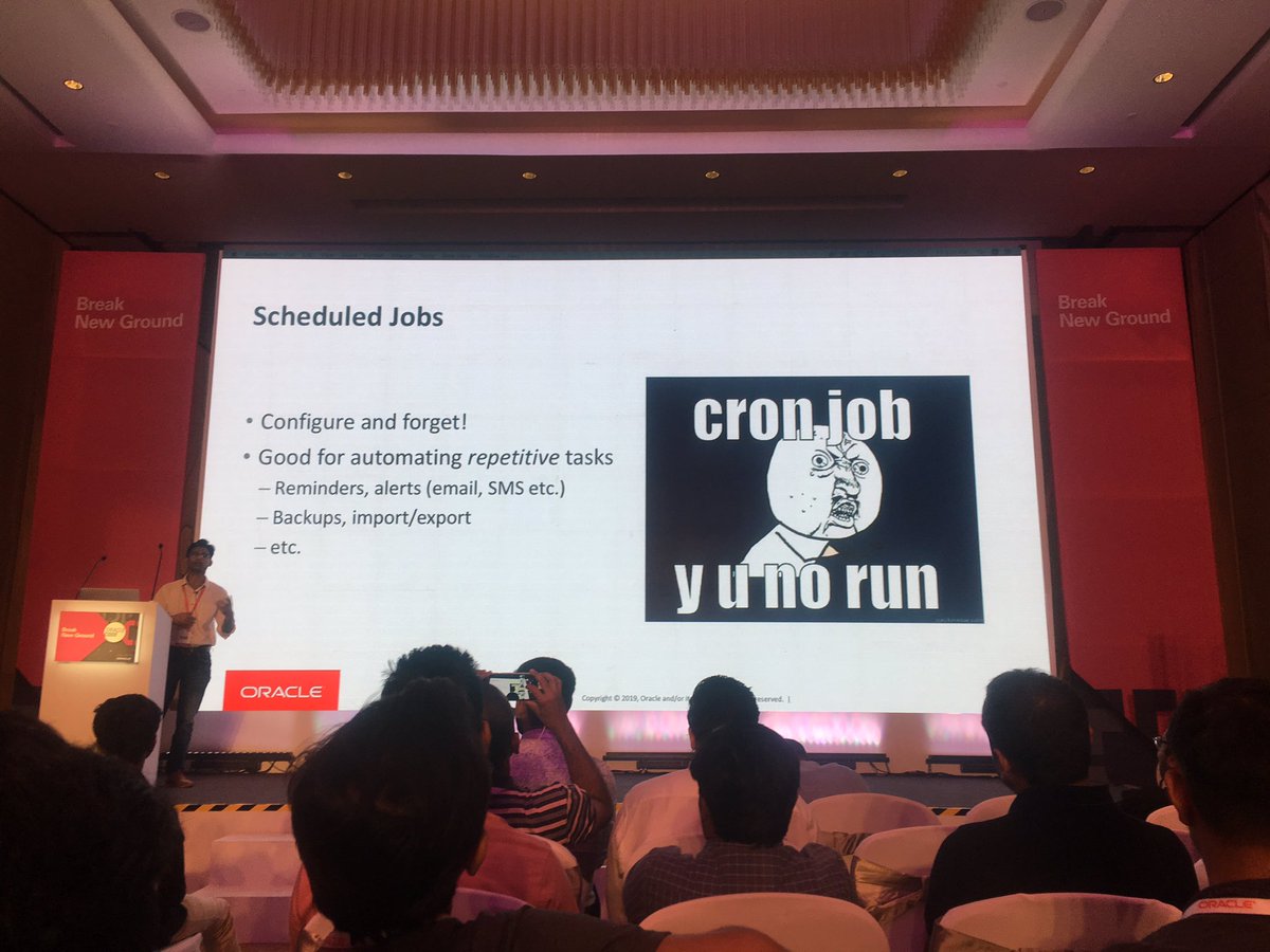 susairajs18's tweet image. Scheduled Jobs #OracleCode #CoolestCoder @Oracle_India