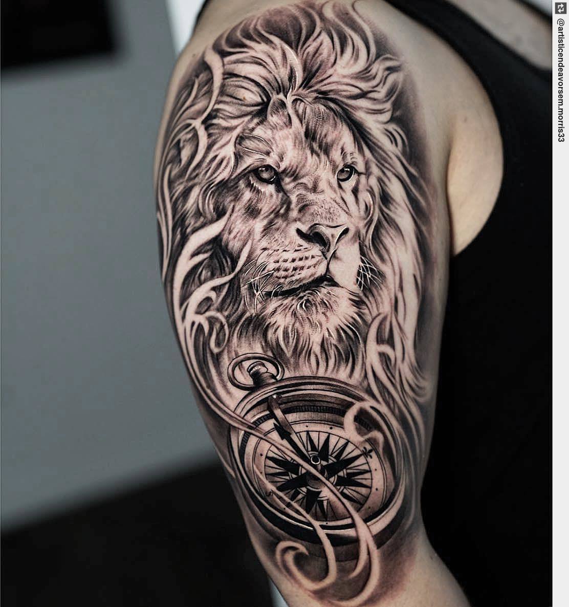 God Cross Lion Temporary Tattoos For Men Women Realistic Compass Lion Fake  Tatoos Forearm Jesus Christ Thigh Tattoo Sticker  Lazada PH