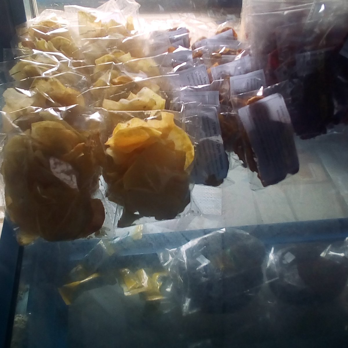 PastureGood's tweet image. Good Pasture Delight potatoes, plantain chips and Kilishi.