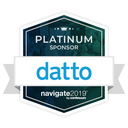 ContinuumOB's tweet photo. We are happy to have @datto as a Navigate #EMEA 2019 Platinum sponsor! You don't want to miss what they'll bring to the experience. Register now: https://t.co/j7jjw3r410 #nav19 https://t.co/qBoPKKgzKB