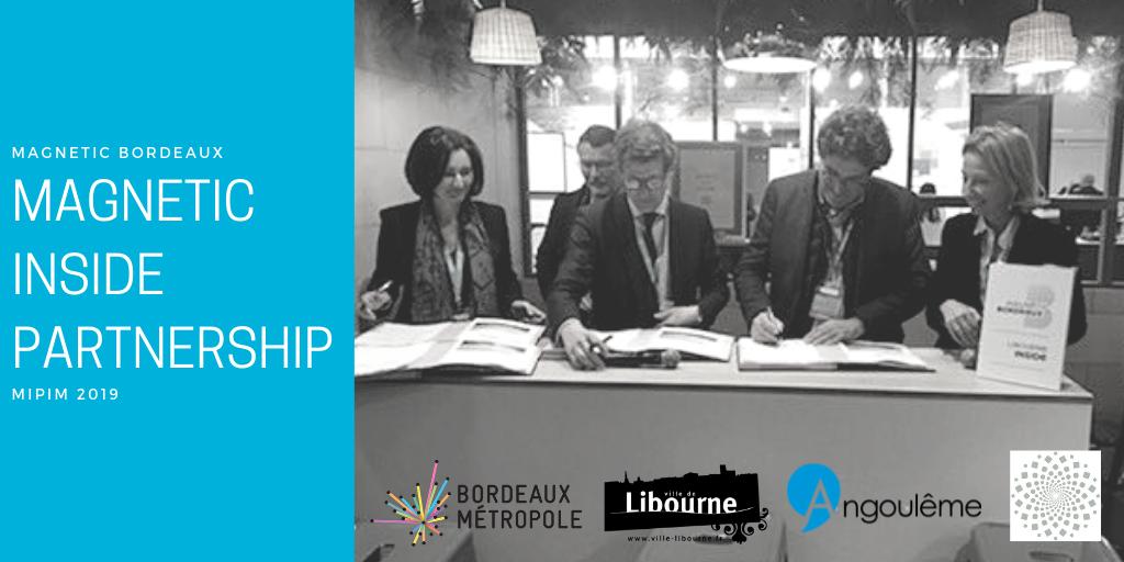 MagneticBrdx's tweet photo. [Back on #MIPIM2019] 🙌

In March 13 in #magneticbordeaux booth. #MagneticInside partnership had been signed between @BxMetro @MairieAngouleme &amp; @agglo_lacali With the presence of @vouvet @phbuisson @nflorian33.

We're now waiting for the 2020 @MIPIMWorld  🤩 https://t.co/af4n9iCvuj