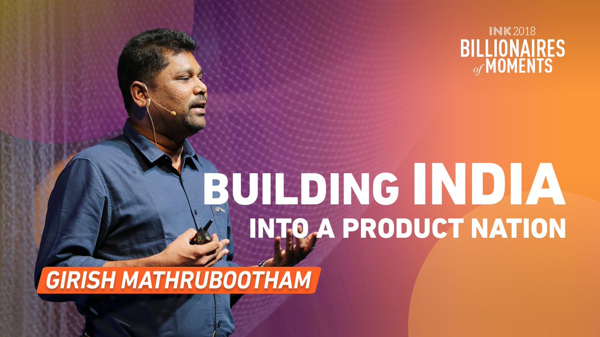 inktalks's tweet photo. Product Superstar Girish Mathrubootham defied many a conventional wisdom on entrepreneurship and built his SaaS startup @FreshworksInc into a billion dollar company. In this compelling talk at #INK2018, he shares his learning, motivations; and aspirations: https://t.co/sDTCZ3gpO5 https://t.co/pSSXVFeEgO