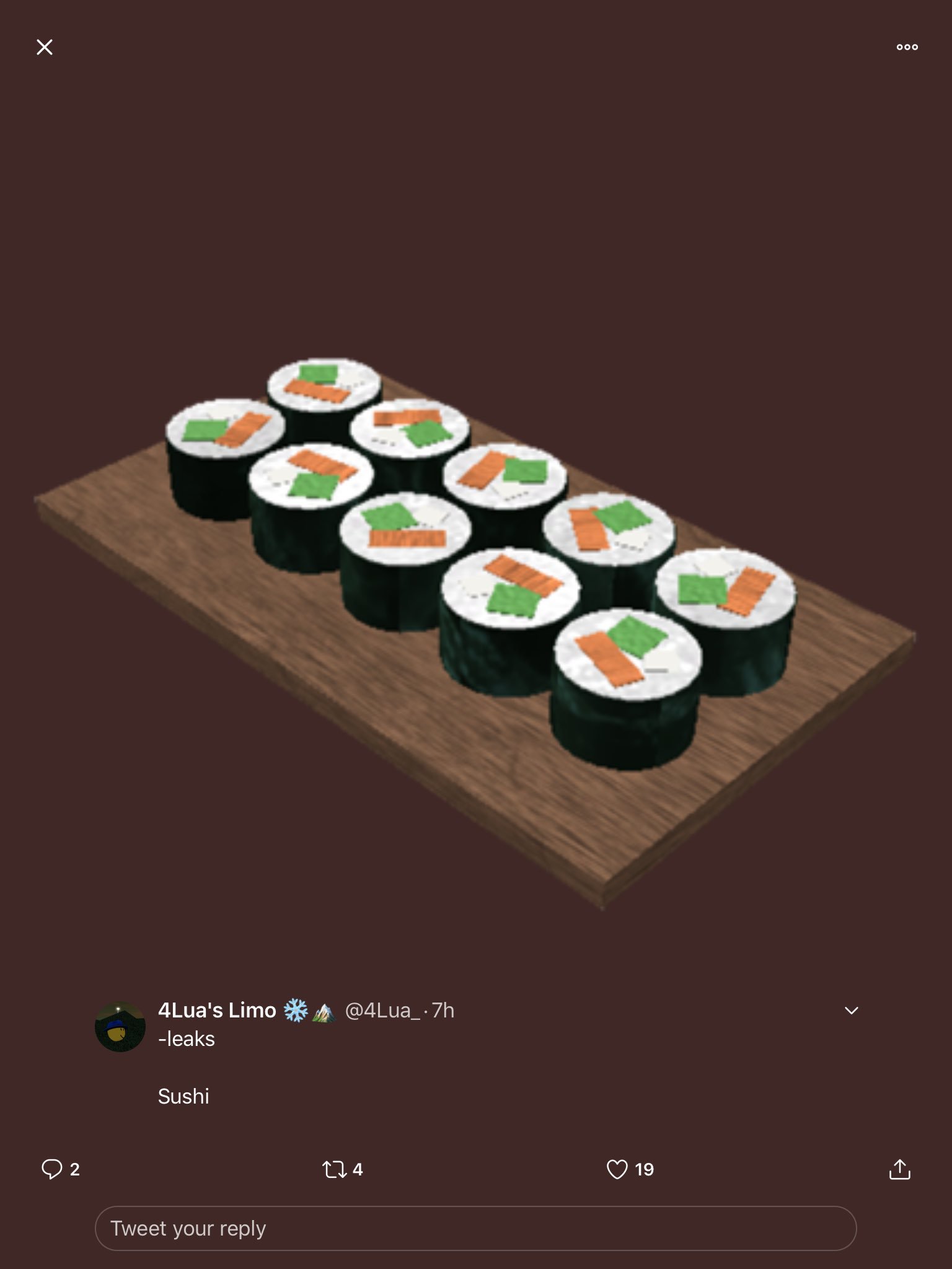 Sushi Rolls, Welcome to Bloxburg Wiki