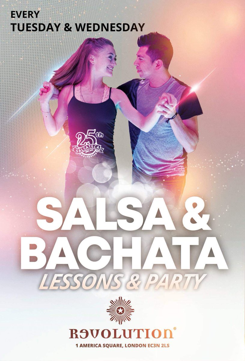 The Salsa and Bachata REVOLUTION! In London 
Tuesdays Info:
facebook.com/events/4739672…
Wednesdays Info:
facebook.com/events/3130588… #bachata #salsateca #salsalondon #bachatalondon #salsadancing #bachatadancing
#cubansalsa #cubansalsalondon
#londoncubansalsa #londondance #danceinlondon #