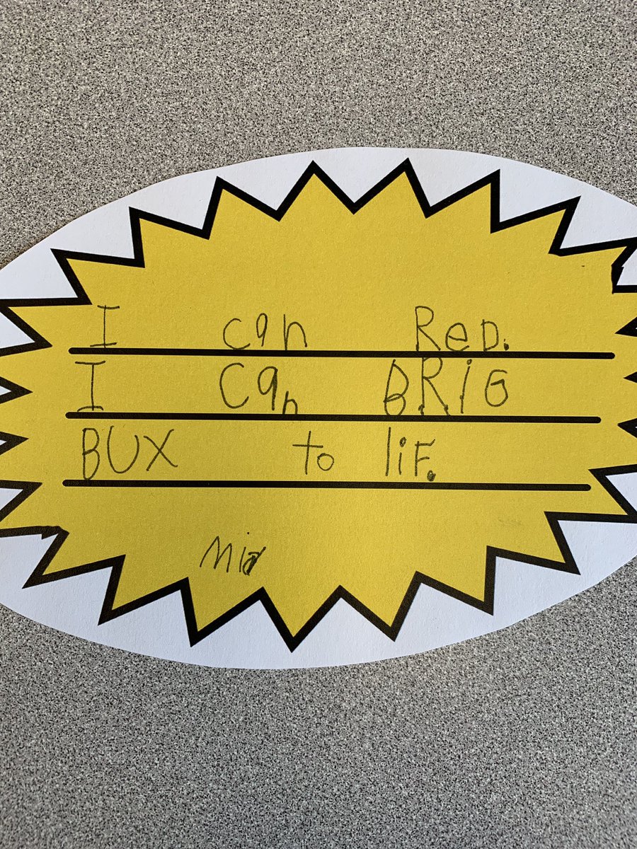 @WBHuskies Best response ever to “What have you learned in kindergarten?”  #Roosevelt2020 #WB2020 #lovelearninginWB #WBSDHuskies #onlyWB