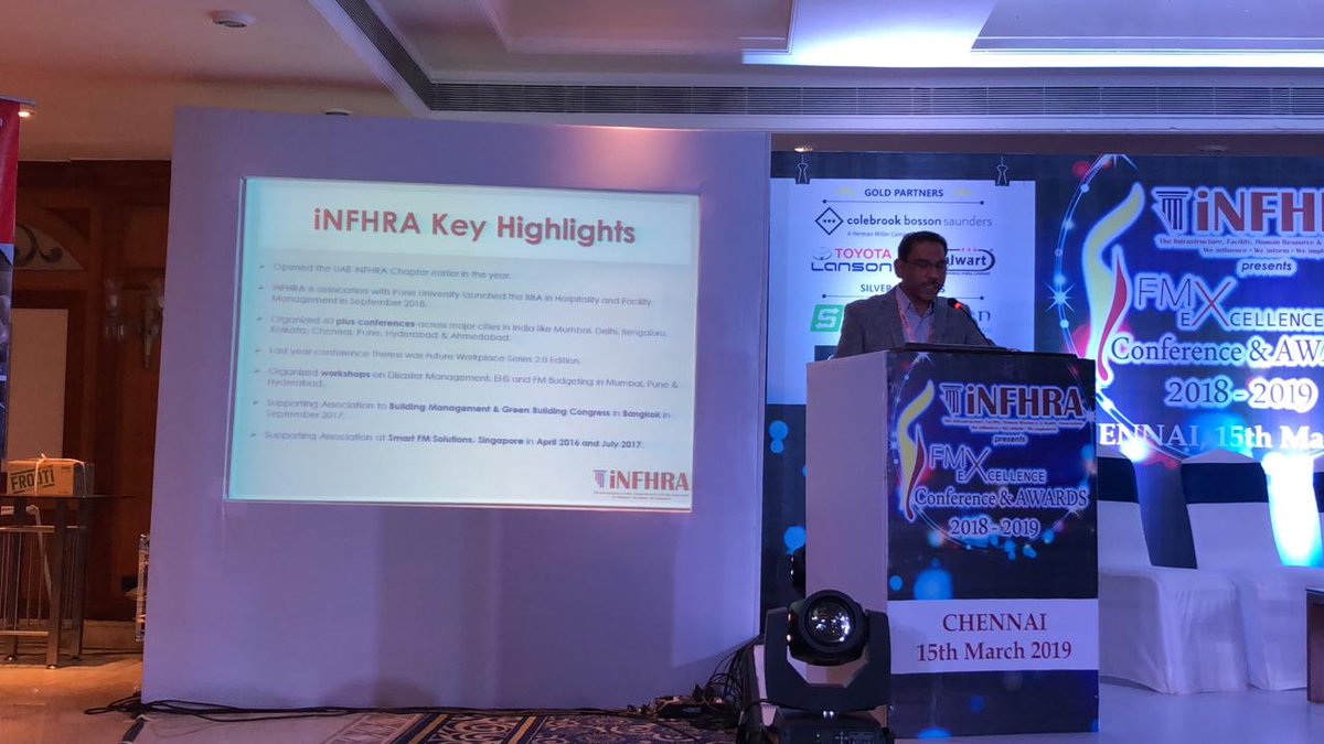 theinfhra's tweet photo. iNFHRA's #FM #EXcellence #Conference &amp; #AWARDS 2018-2019, #Chennai , 15th March 2019
iNFHRA Year So Far!
Venkatesan K, Cluster Head - HR &amp; Administration - VA TECH WABAG LIMITED.
#iNFHRA #iNFHRAAWARDS  #speakers #yearsofar #company #head #hr #keynotespeaker #networking https://t.co/nrr6yZMatt