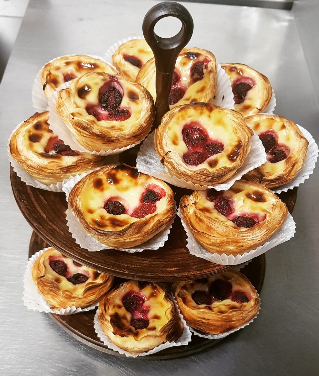 Portuguese tarts on the counter today