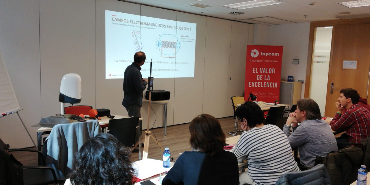 Inycom_TM's tweet image. Nueva sesión Presencial sobre riesgos por exposición a campos electromagnéticos en el puesto de trabajo y su legislación en España #LaboratorioEMF

Hoy en #Madrid

¡¡Comenzamos!!