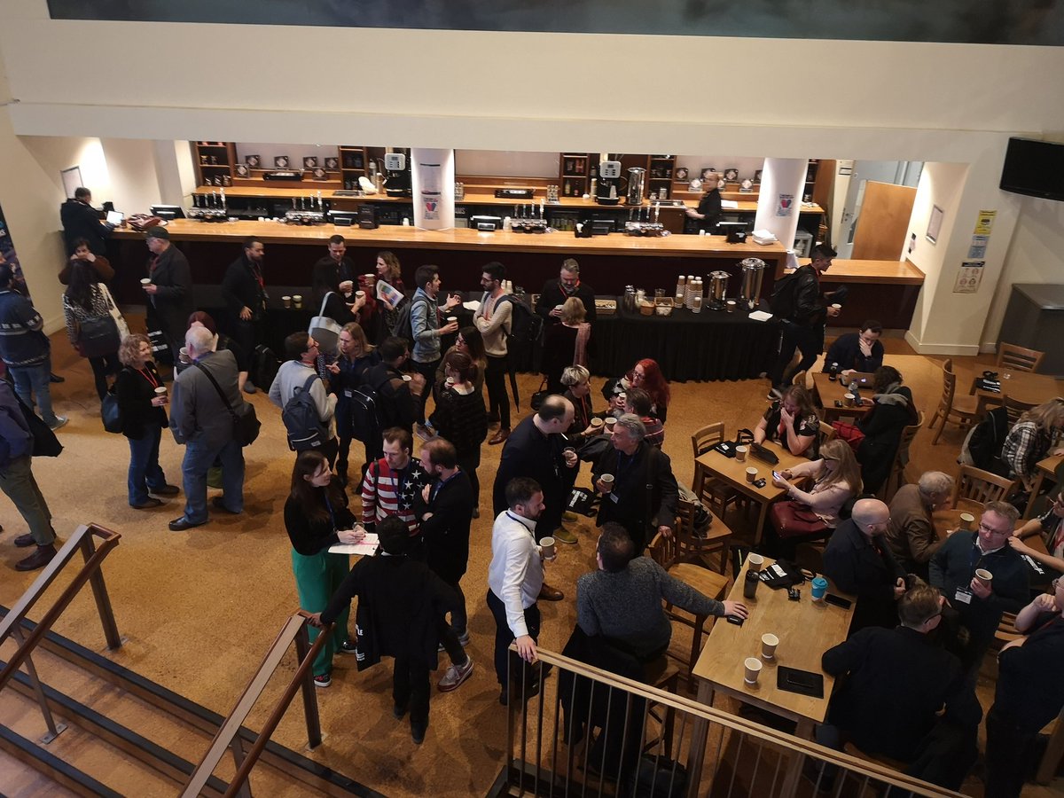 We're thrilled to be partnering with @MTheatreNetwork and @MercuryMusicals for the #UKMTConference today. It's great to see our foyer filling with delegates from all over the UK. #newmusicaltheatre