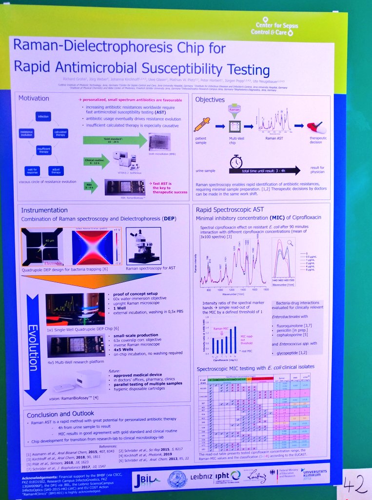 InfectoGnostics's tweet image. Our campus members @UKJ_Jena and @Leibniz_IPHT also present their  #AMR research on several posters at the #AMRConference in Berlin. Have a look!