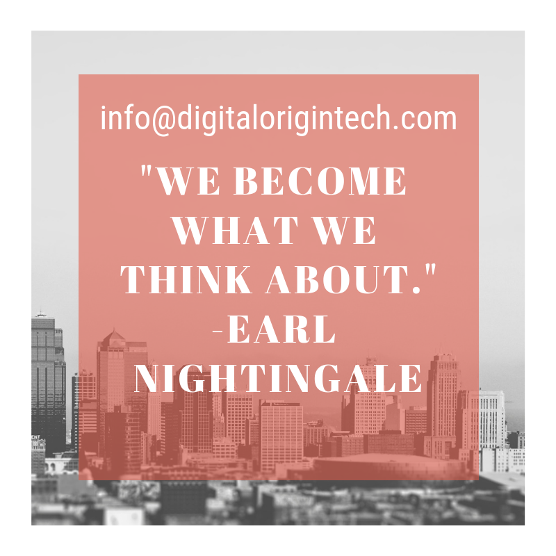DigitalOriginIT's tweet photo. "We become what we think about" #EarlNightingale https://t.co/YTVY5Ooa8X #Quotes #WorkHard #CallUs #EMailUs #PPC #SEM #SMM #NerdLife #CRM #BizDev #eCommerce #Wordpress #WooCommerce #PHP #MySQL #Linux #HardWork #CloudComputing #SoftwareDevelopment #BusinessDevelopment https://t.co/y46mAxPWVb