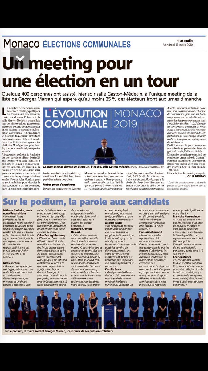 EvoCommunale's tweet photo. 🗞 Retour en images sur la grande soirée électorale 🙂 
🇲🇨 Dimanche, mobilisez-vous pour votre Mairie ! 🇲🇨
🗳 #Le17MarsJeVote #EvolutionCommunale https://t.co/UGAyy4q48y