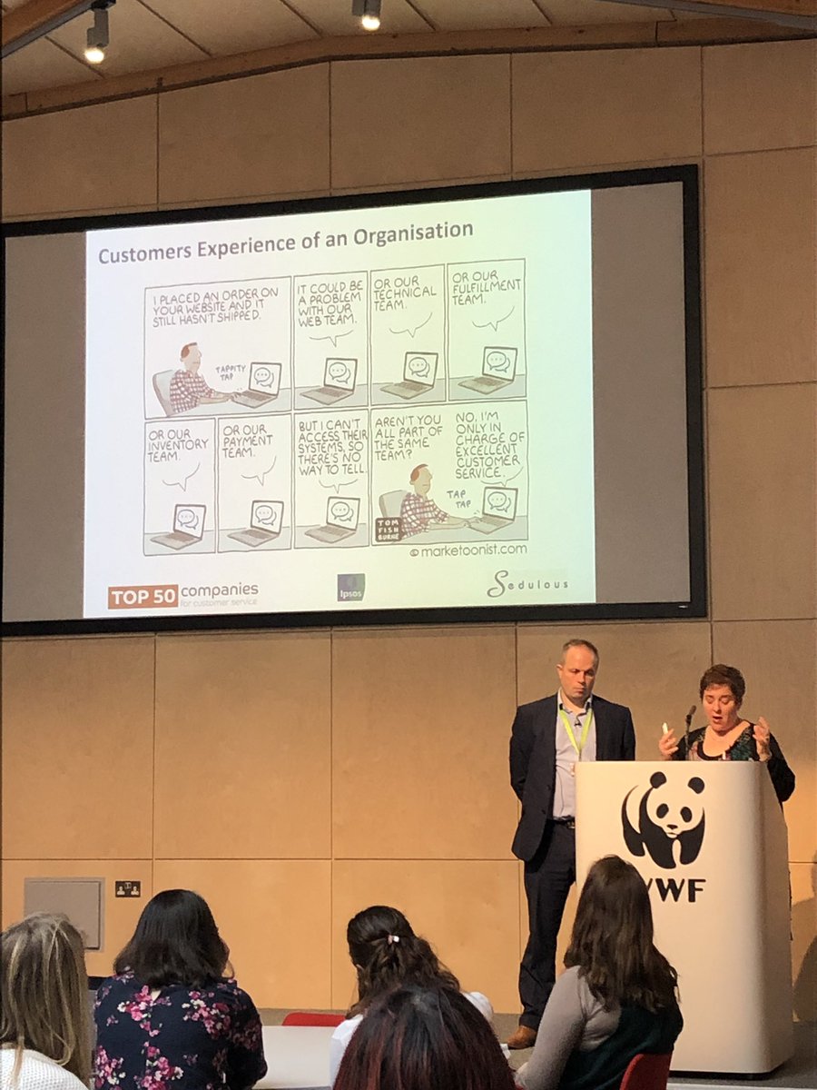 “Silo mentality is the biggest organisational hurdle in improving customer service” Amy Scott from Sedulous speaking today at Top 50 Improvement Conference today  #CustomerService #top50forcustomerservice #customerexpectation