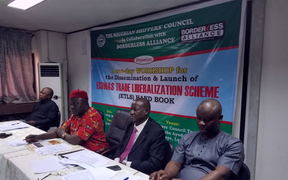 <a href="/borderlesswa/">Borderless</a> in collaboration with the #NigeriaShippersCouncil launched the Handbook of procedures for the import and export of processed cereals under #ETLS in Lagos yesterday. The handbook was produced with support from the  #UKAid #WestAfricaFoodMarketsProgram.