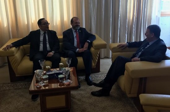 Delighted to introduce my successor new UNDP RR Gerardo Noto to H.E. Minister Jehaimi of the Ministry of Planning which is one of our key counterparts in the country!