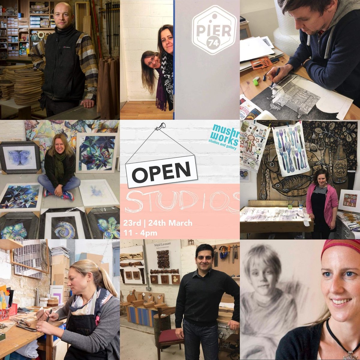 mushroomworks's tweet photo. The Marvellous Mushroom Collective 🍄

Join us @mushroomworks for our spring @OuseburnOpen studios weekend on Saturday 23rd &amp; Sunday 24th March 🎨

#ouseburn #Newcastle #NorthEast #nefollowers https://t.co/ZQdng1ZAO0