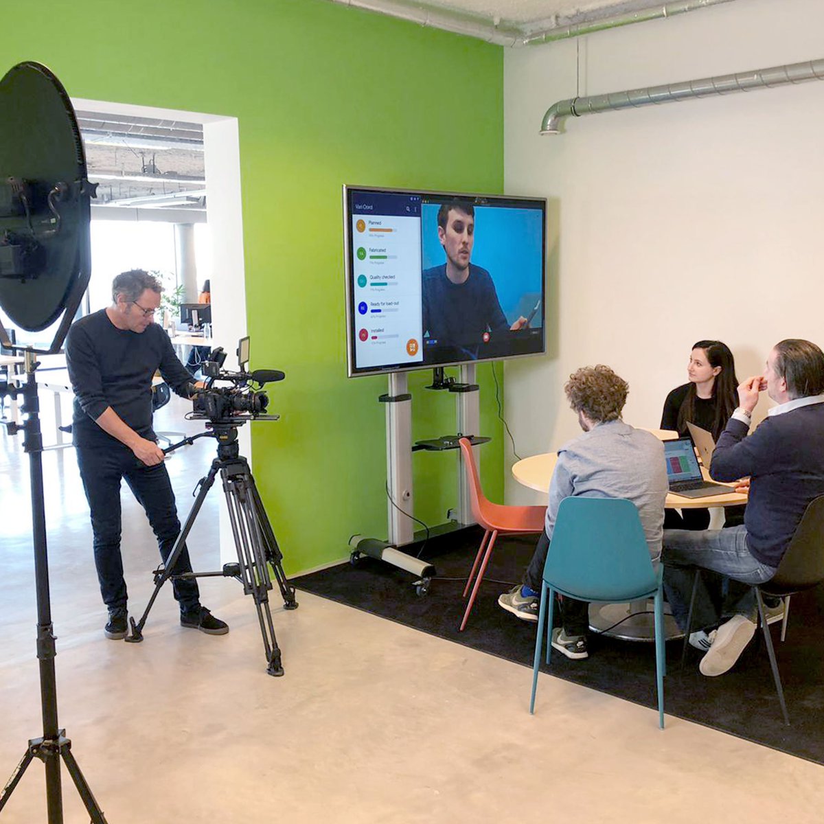 Lights, camera, action 🎬 behind the scenes at our shoot for RTL Z’s ‘How It’s Done’. Find out more about how we work &amp; how we’ve partnered up with Van Oord, global leader in offshore projects – tune in on March 30!