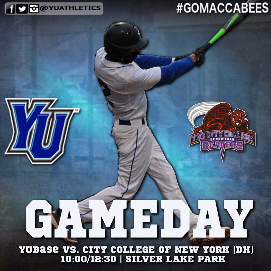 Big games today!

Live stats: bit.ly/2mH8iRg

#GOMACCABEES #d3baseball #YUBaseball <a href="/yunews/">Yeshiva University</a> #d3b <a href="/SkylineConfD3/">Skyline Conference</a>