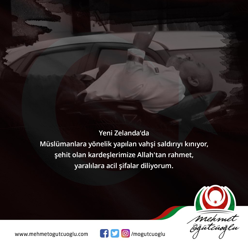 Yeni Zelanda'da Müslümanlara yönelik yapılan vahşi saldırıyı kınıyor, şehit olan kardeşlerimize Allah'tan rahmet, yaralılara acil şifalar diliyorum. 

#YeniZelanda #NewZealand