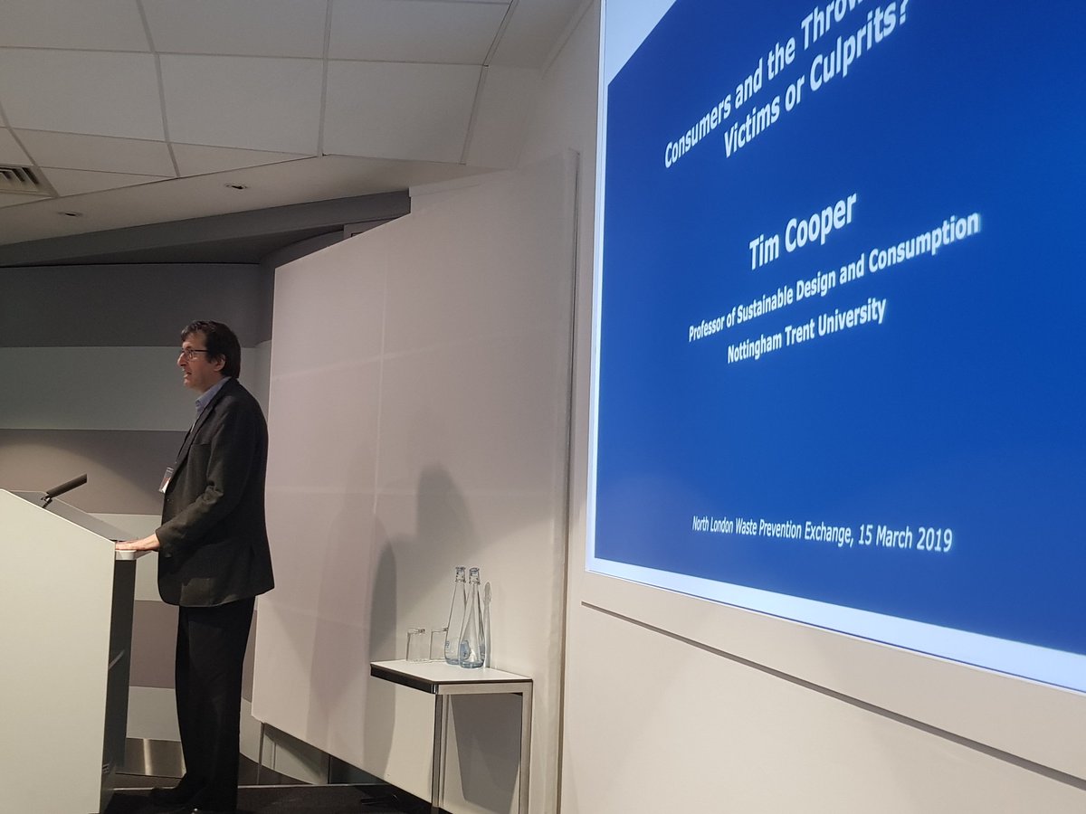 Labourstone's tweet photo. Final speaker of the 1st @WiseUpToWaste #nlwaexchange panel #TimCooper from @TrentUni on 'Consumers & the throwaway culture: victims or culprits?' @hubbubUK @WRAP_UK @LWARB @LDN_environment #Brilliant! https://t.co/w9qsWVF8Jy