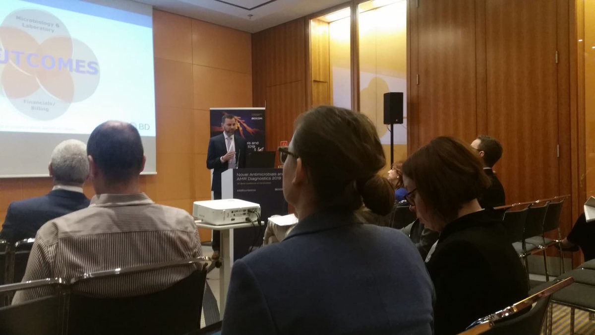 EuroBiotechNews's tweet image. Adam Zerda, @BDandCo, talked about how Hospital surveillance  data can inform treatment. #AMRconference