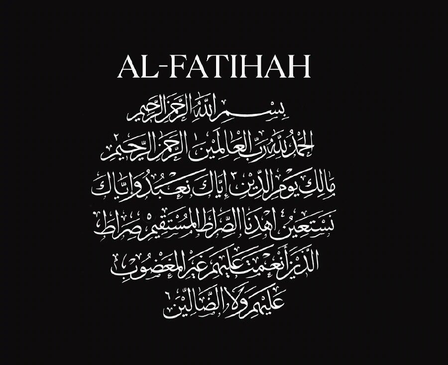 Inalilahi wainalilahi rojiun al fatihah