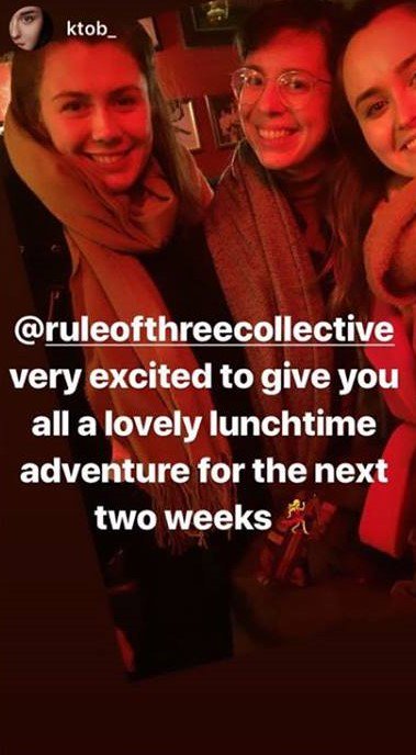 Rule of Three Collective (@_ruleofthree) on Twitter photo The girls are back in Dublin and rehearsals are in full swing! Hoping to see all your lovely faces for some lunchtime theatre <a href="/BewleysCTheatre/">Bewley's Café Theatre</a> over the next two weeks! #theatre #dublin #lunchtimetheatre #visitdublin The girls are back in Dublin and rehearsals are in full swing! Hoping to see all your lovely faces for some lunchtime theatre <a href="/BewleysCTheatre/">Bewley's Café Theatre</a> over the next two weeks! #theatre #dublin #lunchtimetheatre #visitdublin