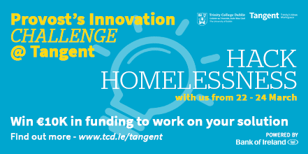 TCDLaunchBox's tweet photo. There's still time to get involved!! We want as many creative and innovative @tcddublin students as possible to help us #hackhomelessness at the #provostchallenge19 next weekend. https://t.co/ELrZXMtJ9C https://t.co/qjCqAhuA30