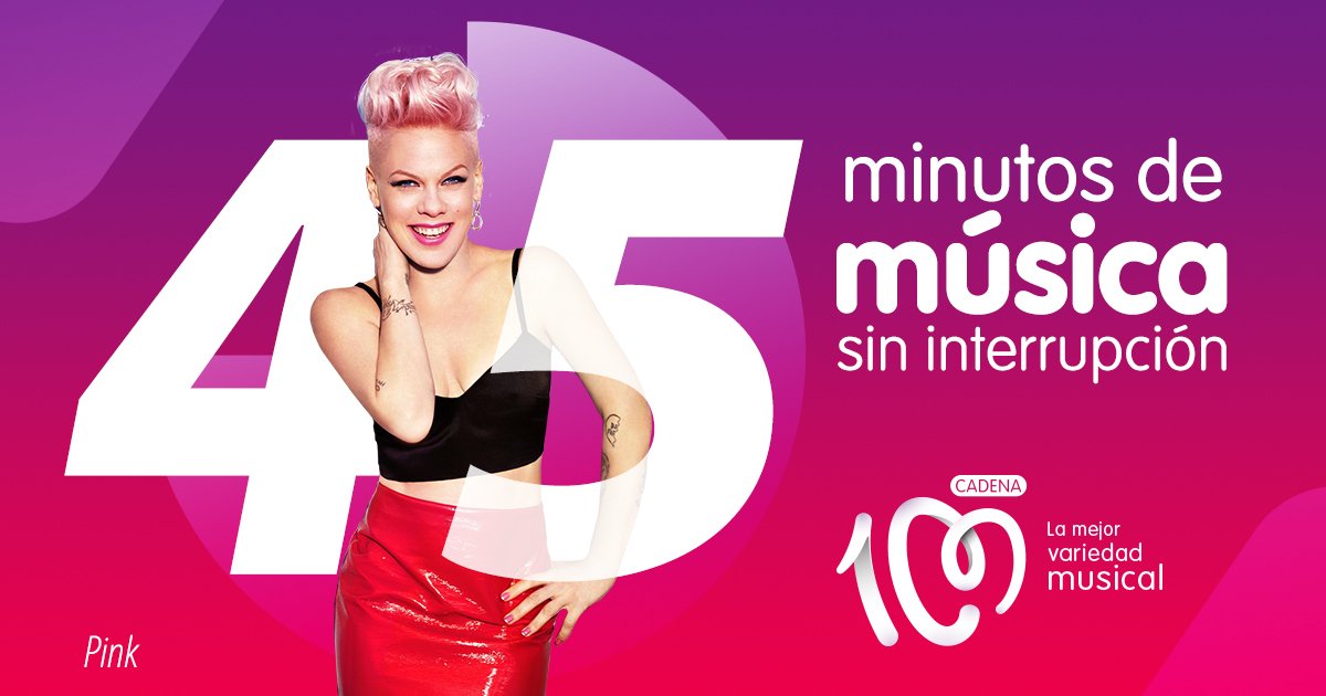 ¡Buenos días! ¡Soy <a href="/GrethelGonzalez/">Grethel González</a>  ! ¡Mañana de viernes para que cantes todas las canciones de tus números 1 favoritos! ¡Buen finde! c100.es/q7owg5955

#FelizViernes #LaMejorVariedadMusical #FelizFinde  c100.es/q7owg59