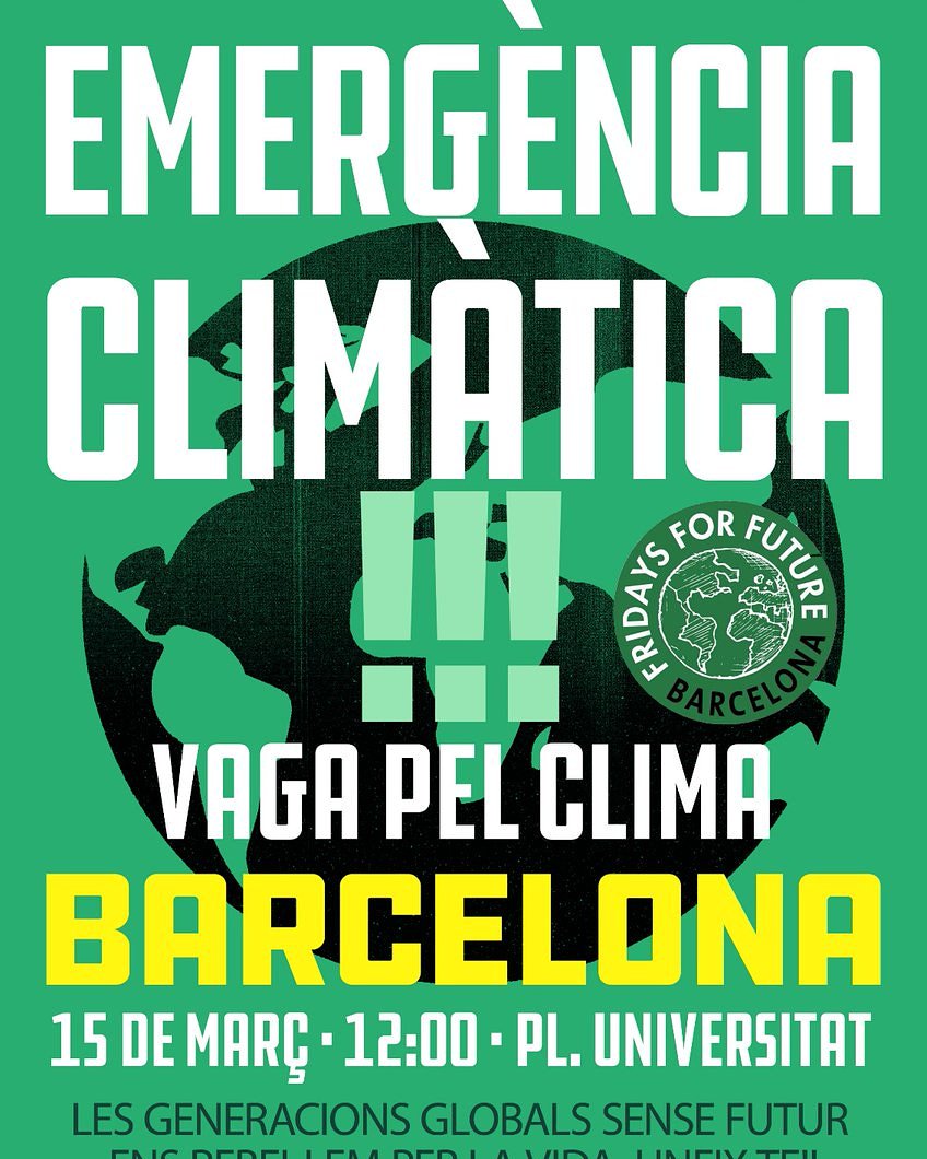 claudiocarmonav's tweet photo. Concentració a #Barcelona per exigir mesures contra el canvi climàtic. Actuem ja per garantir el nostre futur! 

#VagaPelClima 
#FridaysForFuture 
#ClimateStrike https://t.co/Mp9ckqdJQp