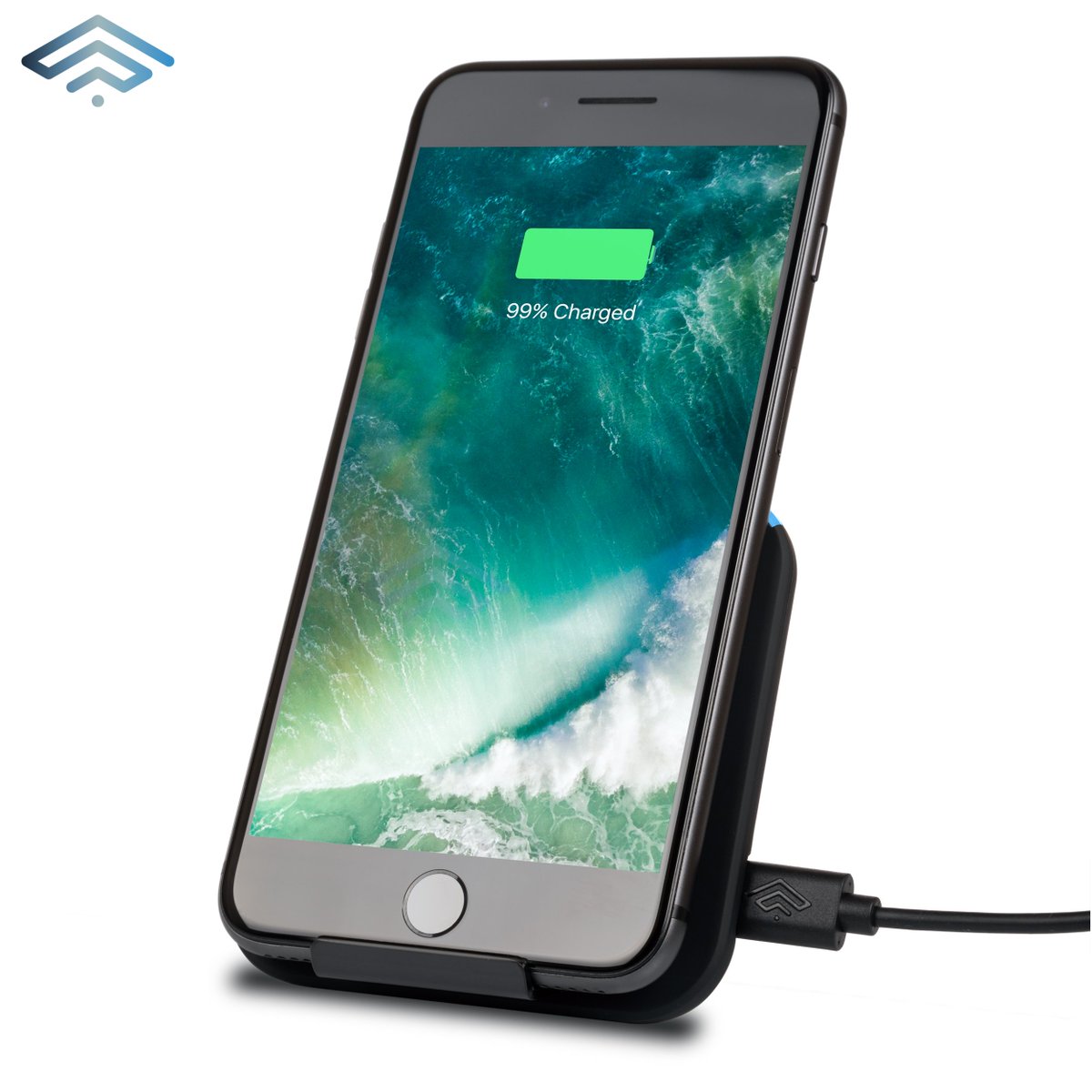 We have just launched our new Qi certified wireless charger. It has an output of 5W, 7.5W, or 10W depending on whichever device you are using. Get yours at amzn.to/2W19oF1