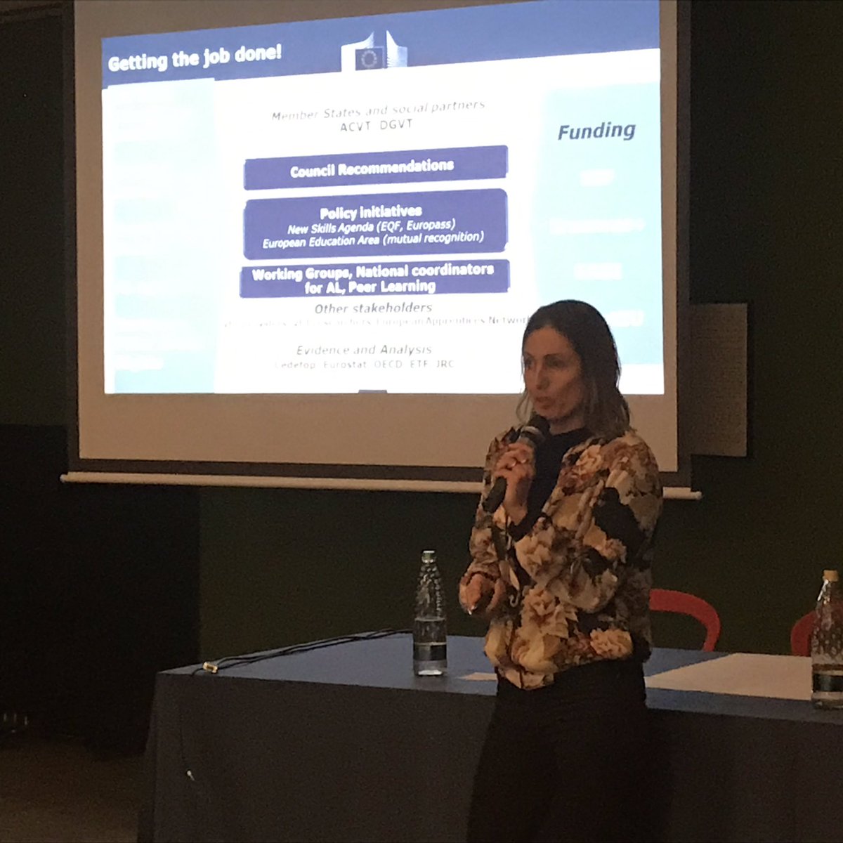 IATH_Cernobbio's tweet photo. #Chain5 conference hosts now @EU_Social with Kinga Szebeni on #VET policies and opportunities #EQF5 https://t.co/LyxTyIGWgQ