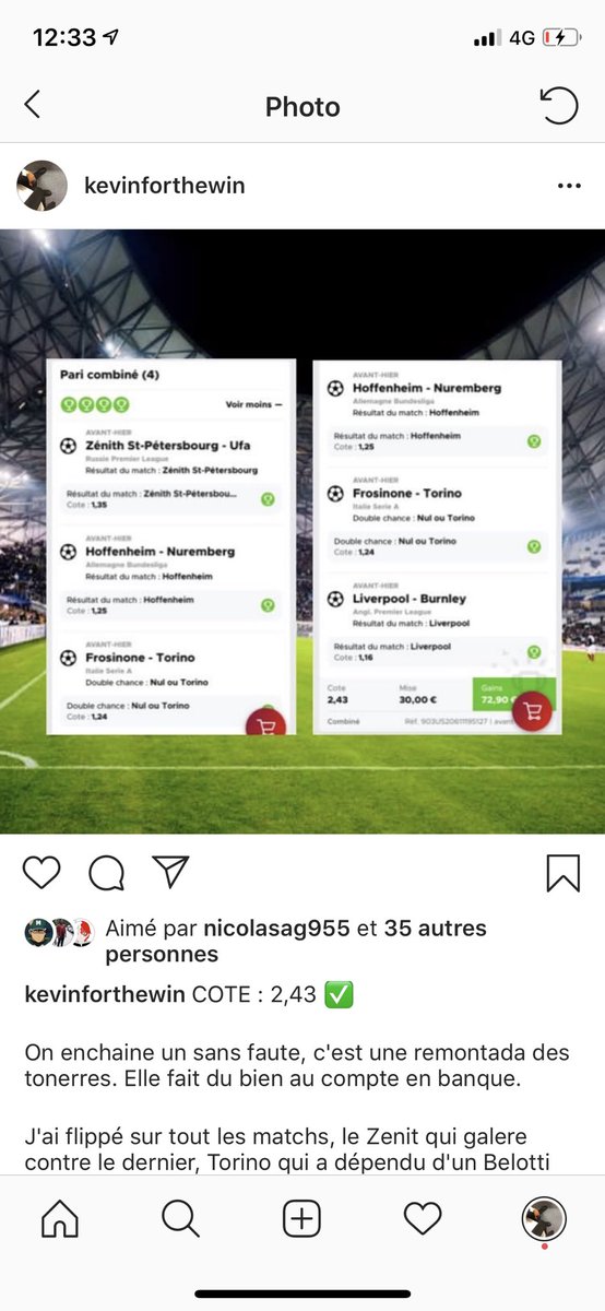 KevinForTheWin_'s tweet image. Une combi foot coté a 2,43 pour assurer un petit billet bien sympa

Cote : 2,43

#Pronos #FDJ #Betclic #Unibet #Bet #TeamParieur #Analyse #Foot #Easy #Money #Pronostics #Football #Win #Montante