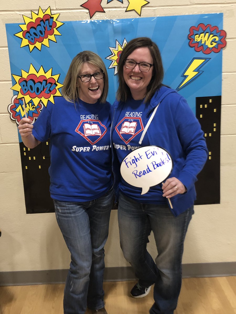 talberty's tweet photo. What a great success our a Family Lit Night @MidwayEagles was!Over 150 kids with their families came out!  #mheread2019 #readingisoursuperpower Don’t forget today is PJ and Stop, Drop and READ day! https://t.co/HymleIwgHg