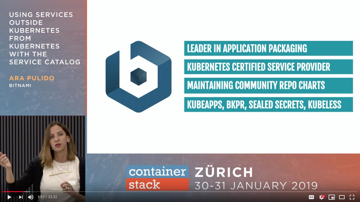 container_stack's tweet image. Ara Pulido from @bitnami showcases how the Service Catalog allows users to build hybrid applications that use best of breed cloud services and custom made #Kubernetes applications - #containerstack
buff.ly/2Y10FnV
@arapulido @bitnami @container_stack