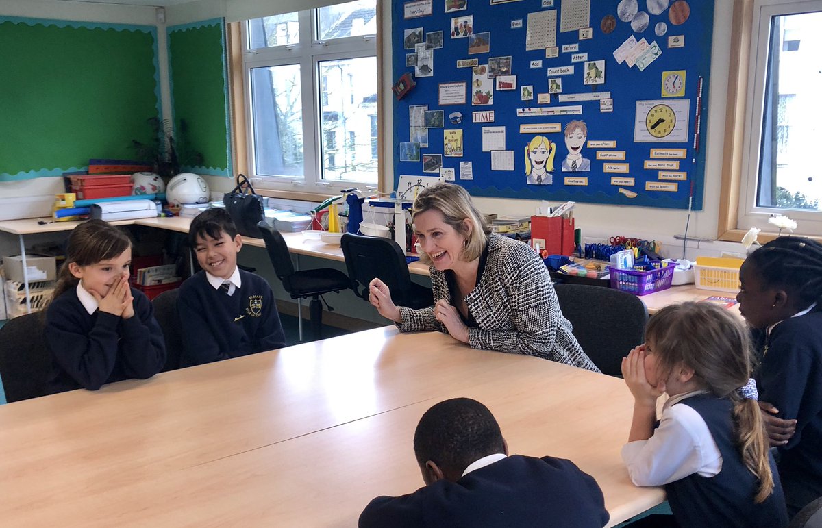 Amber Rudd (@amberrudduk) on Twitter photo Lovely morning with the excellent pupils at St Mary Star of the Sea school in #Hastings.
Here I was explaining to them how the great British public came up with Boaty McBoatface...
Thank you for hosting me. Lovely morning with the excellent pupils at St Mary Star of the Sea school in #Hastings.
Here I was explaining to them how the great British public came up with Boaty McBoatface...
Thank you for hosting me.