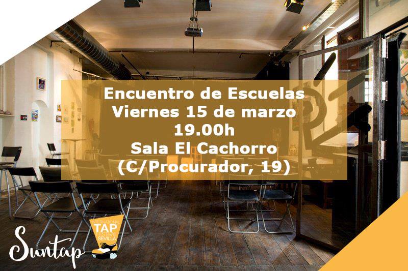 Esta tarde nos vemos en la <a href="/salaelcachorro/">Sala El Cachorro</a> para hablar de claqué. Entrada libre.
We will see you today at Sala El Cachorro to talk about tap dance. Free entrance.
#suntap2019